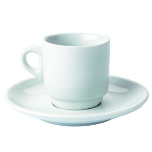 Tasse delta tasse caf avec soucoupe