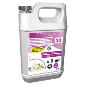 Dtergent dsinfectant surodorant 3d sols et surfaces fleurs blanches