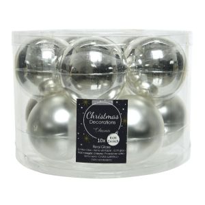 10 boules de nol verre d6 cm