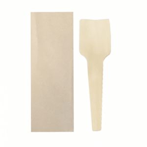 50 cuillres  glace en bois 7 cm en sachet individuel