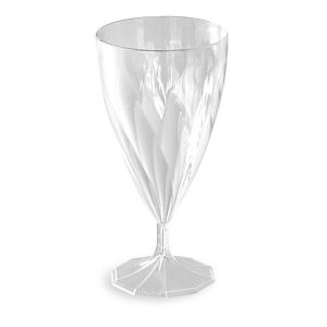 6 verres  vin effet torsad cristal