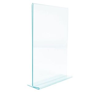 Porte visuel a4 vertical glass look imitation aspect verre