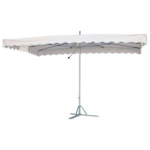 Parasol paragliss toile blanc avec housse 3.25 x 2.5 m