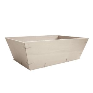 10 paniers gourmet en bois naturel de peuplier 29.5 x 19.5 x 9 cm