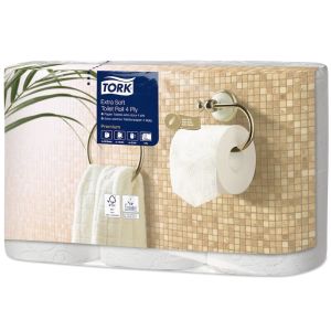 42 rouleaux de papier toilette traditionnel extra doux premium 4 plis