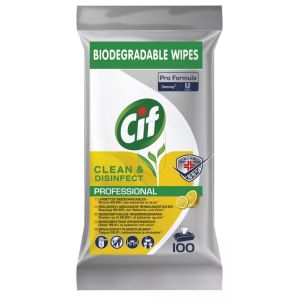 100 lingette dsinfectante en14476 biodgradable