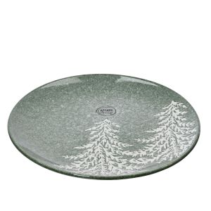 Assiette grs motif sapin 20 cm