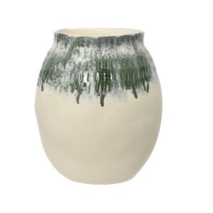 Vase faience diamtre 25.5 x 29.5 cm