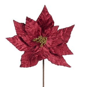 Poinsettia sur tige 33 cm