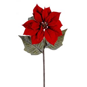 Poinsettia sur tige 71 cm