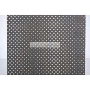 Papier cadeau pois gris 0.7 x 100 m