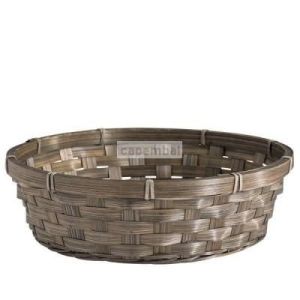 Panier rond bambou gris 25 x 7 cm