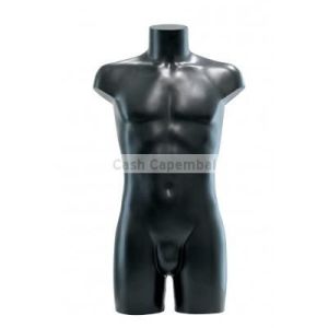 Buste torso pvc noir homme