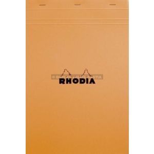 Bloc agraf rhodia  a4 orange n18 petits carreaux