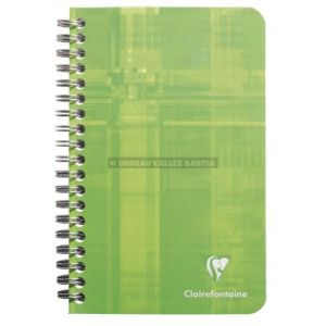 Carnet clairefontaine spiral format 11 x 17 cm 100 pages petits carreaux