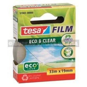 Adhsif 33 m x 19 mm cristal tesa boite eco logo