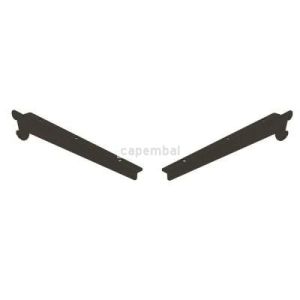 2 querres de fixation 30 cm acier us