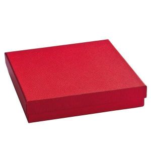 12 botes cadeau rouge 15 x 15 x 4 cm