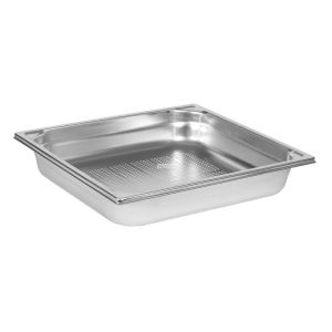 Bac gastronorme perfor inox sans anse gn 2/3 profondeur 6.5 cm