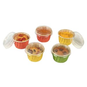 250 caissettes de cuisson couleurs assorties 46 mm